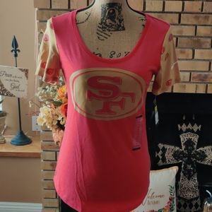 49ERS FIRST STRING TEE NWT